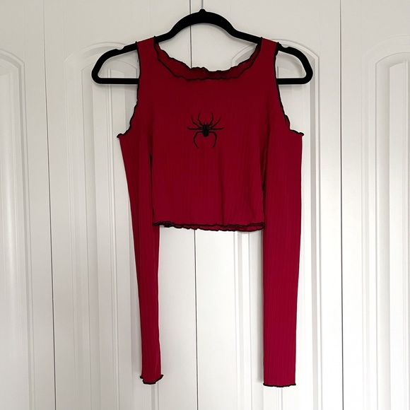 Shein Y2K Cold Shoulder Top - Picture 4 of 7